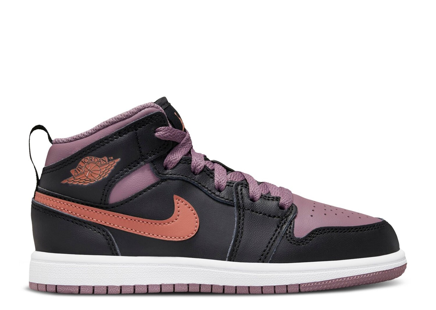 

Кроссовки Air Jordan Air Jordan 1 Mid Se Ps 'Black Sky J Mauve', черный