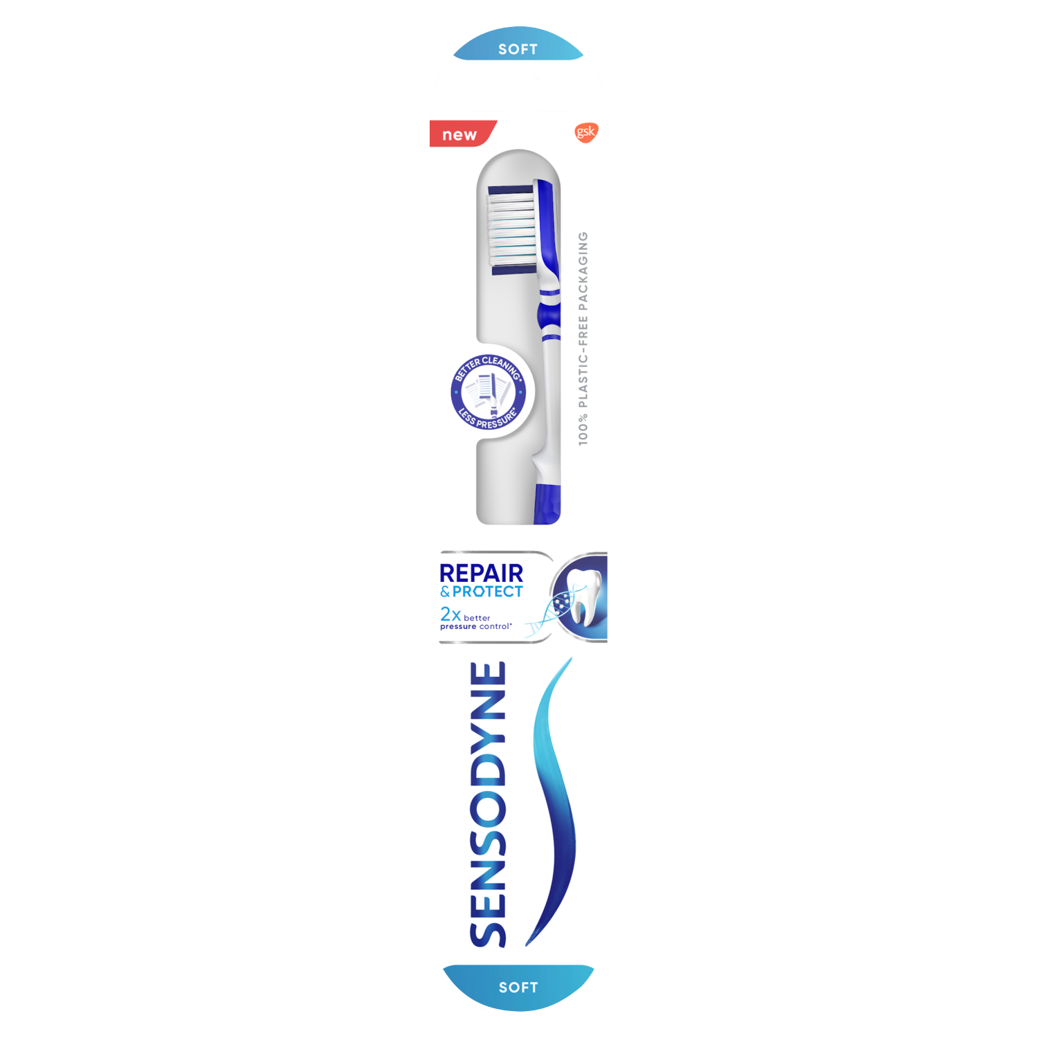 цена Мягкая зубная щетка Sensodyne Repair&Protect, 1 шт.