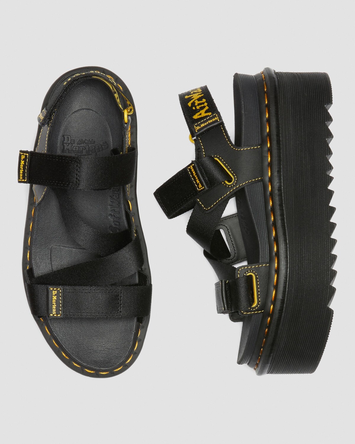 

Сандалии на платформе с ремешком и логотипом Kimber Dr. Martens