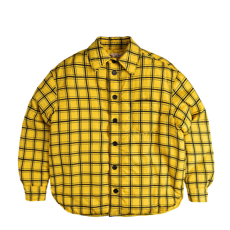 

Куртка Big Check Nylon Jacket Marni, цвет maize