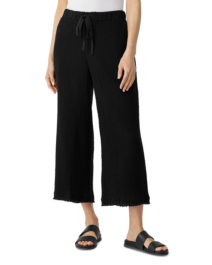 

Укороченные широкие брюки из органического хлопка Eileen Fisher