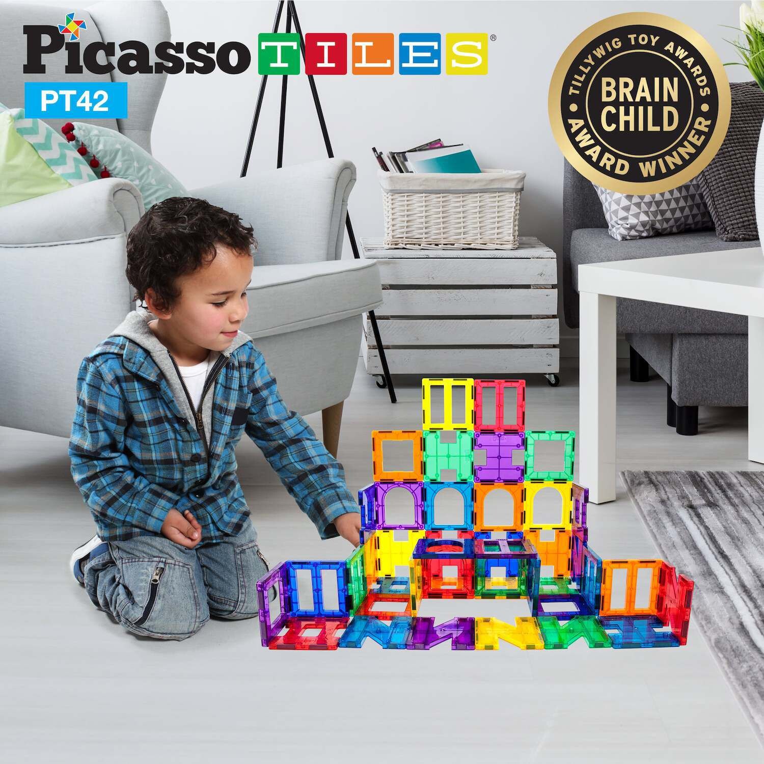 

Набор магнитных плиток из 42 предметов Picassotiles