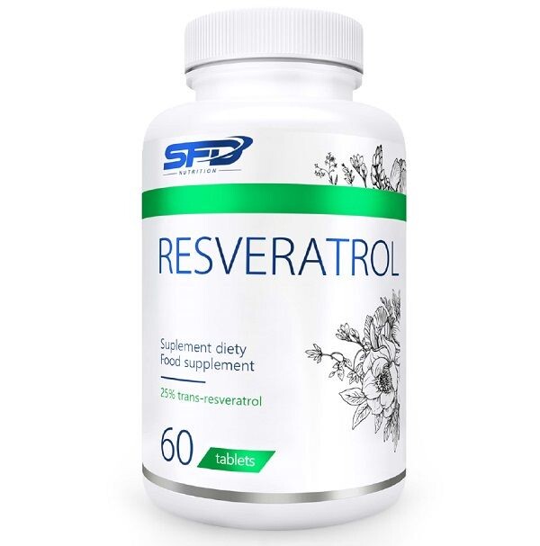 

SFD Resveratrol препарат, поддерживающий сердечно-сосудистую, нервную и иммунную системы, 60 шт.