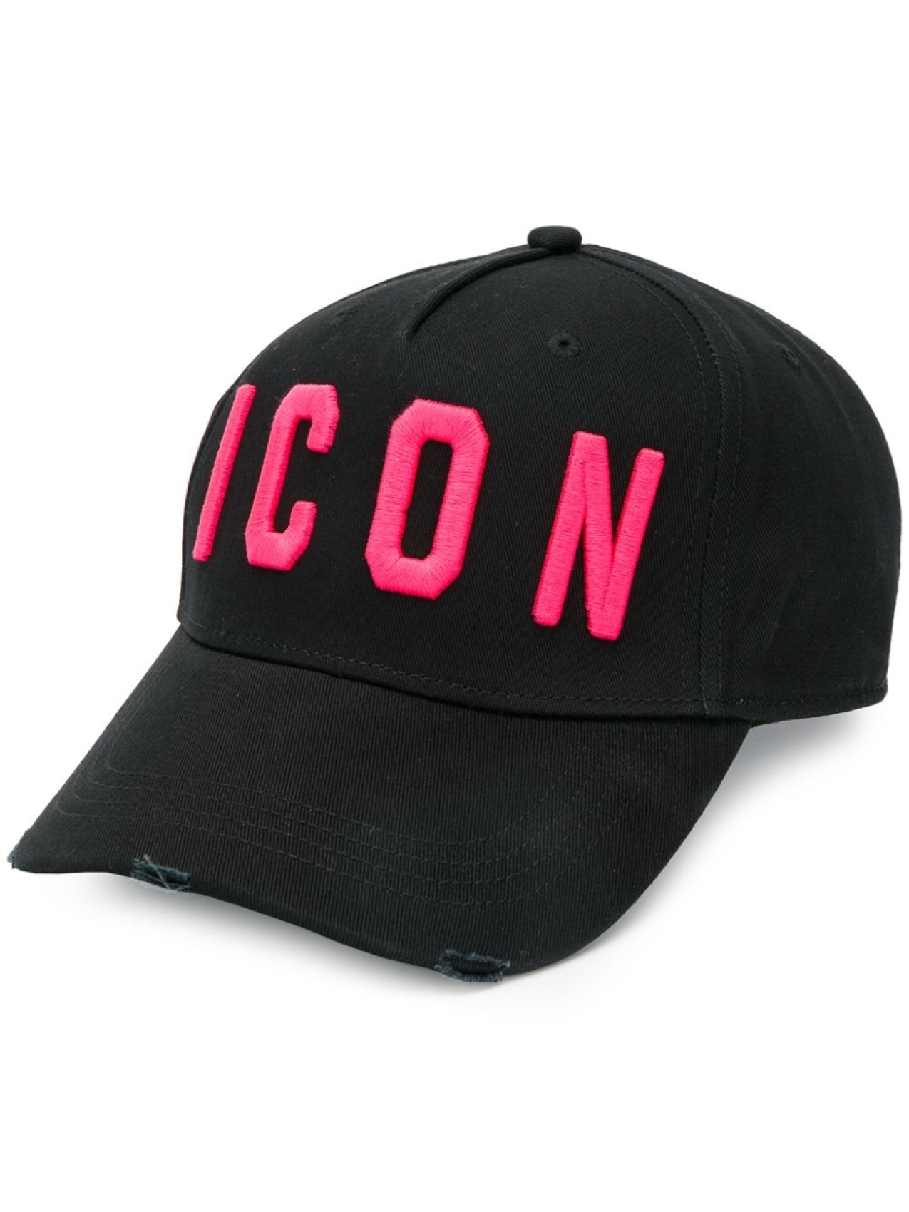 

Dsquared2 бейсболка Icon с эффектом потертости, черный