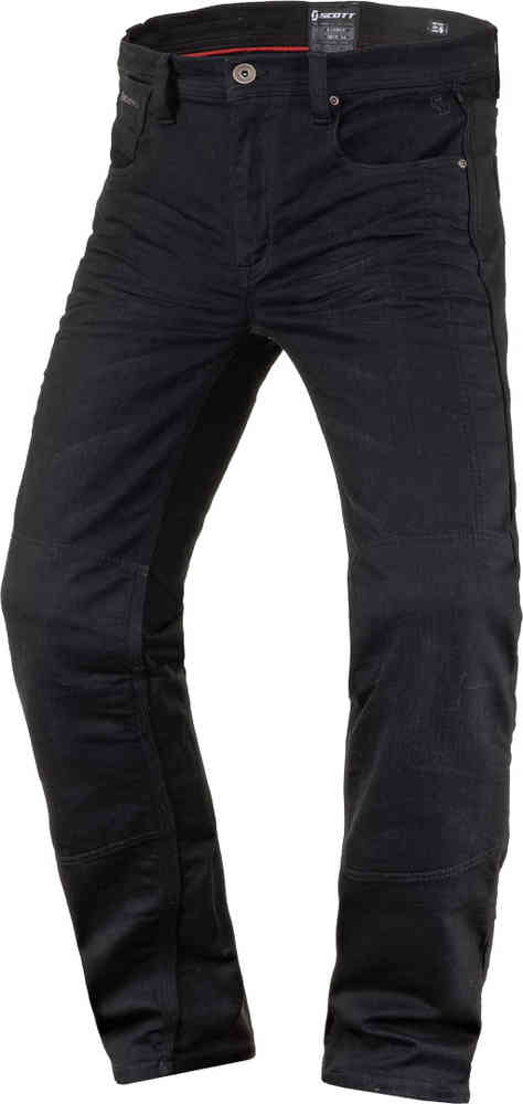 Джинсовые эластичные мотоциклетные джинсы Scott, черный джинсовые эластичные мотоциклетные джинсы scott черный