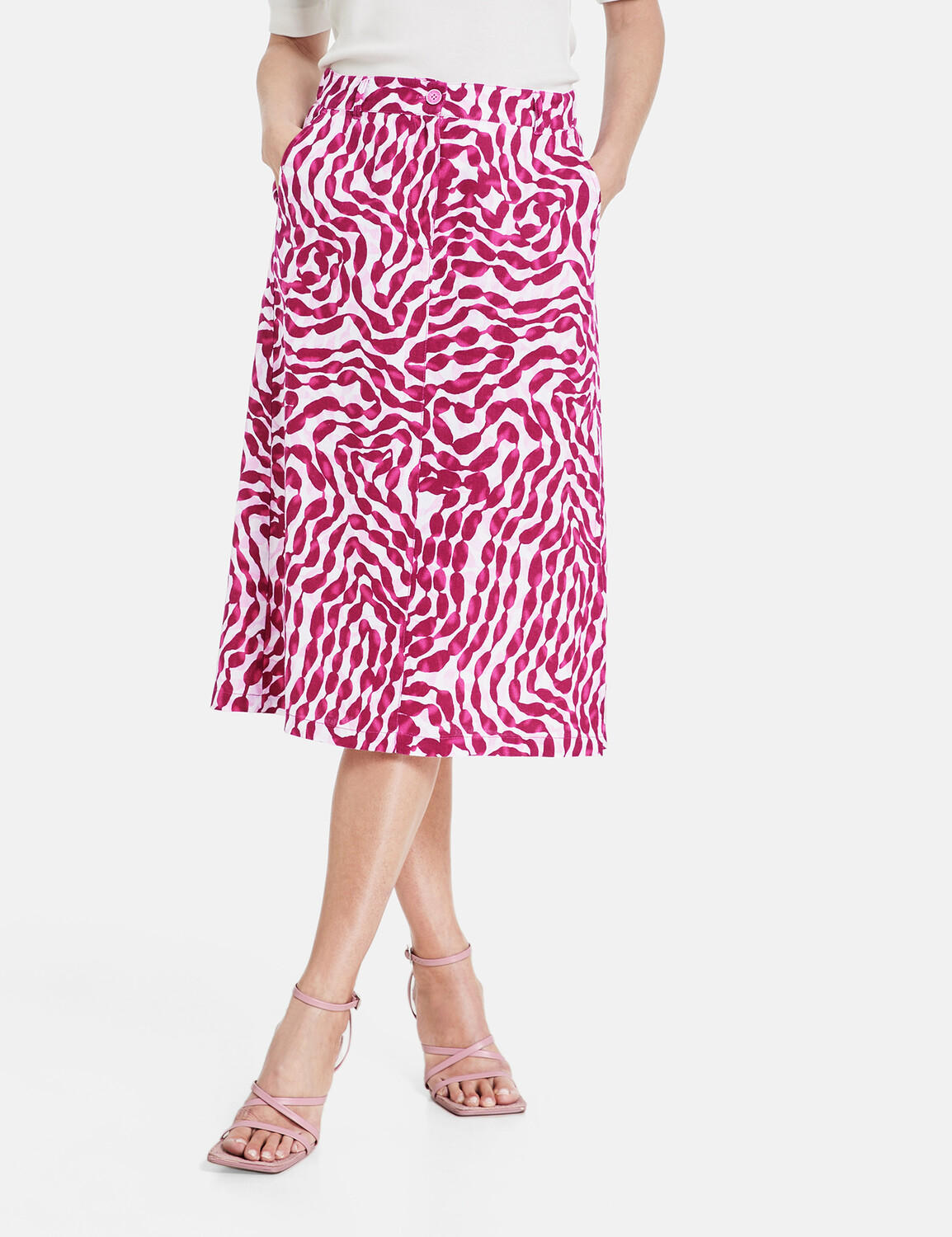 

Длинная юбка Gerry Weber lang weit, цвет Lila/Pink Druck