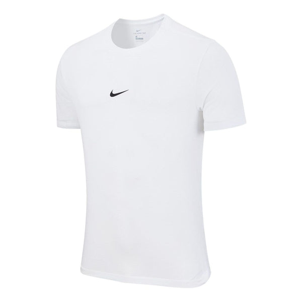 Футболка Men's Nike Solid Color Round Neck Logo Pullover Short Sleeve White T-Shirt, мультиколор