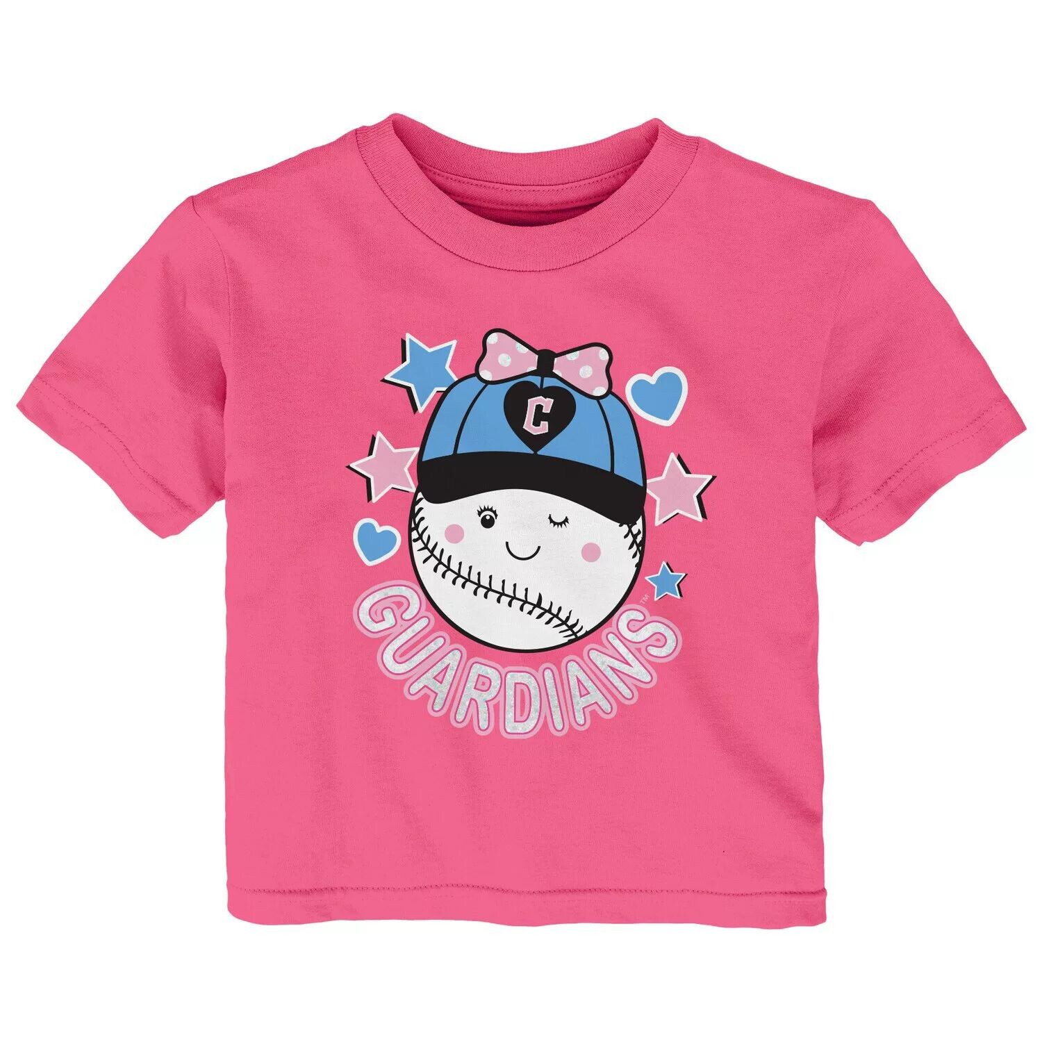 

Розовая футболка Infant Cleveland Guardians Winky Outerstuff