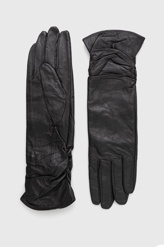 

Кожаные перчатки Answear Lab, серый