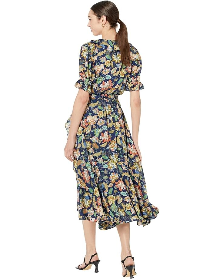 

Платье Buffalo David Bitton Tempest Wrap Ruffle Dress, цвет Botanical Print Blue