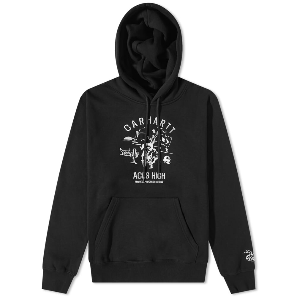 

Свитшот Carhartt WIP Souvenir Valley с капюшоном, черный