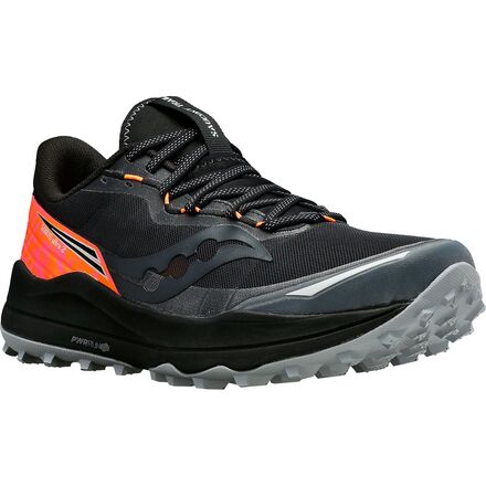 Кроссовки для трейлраннинга Xodus Ultra 2 мужские Saucony, цвет Black/Vizi Orange