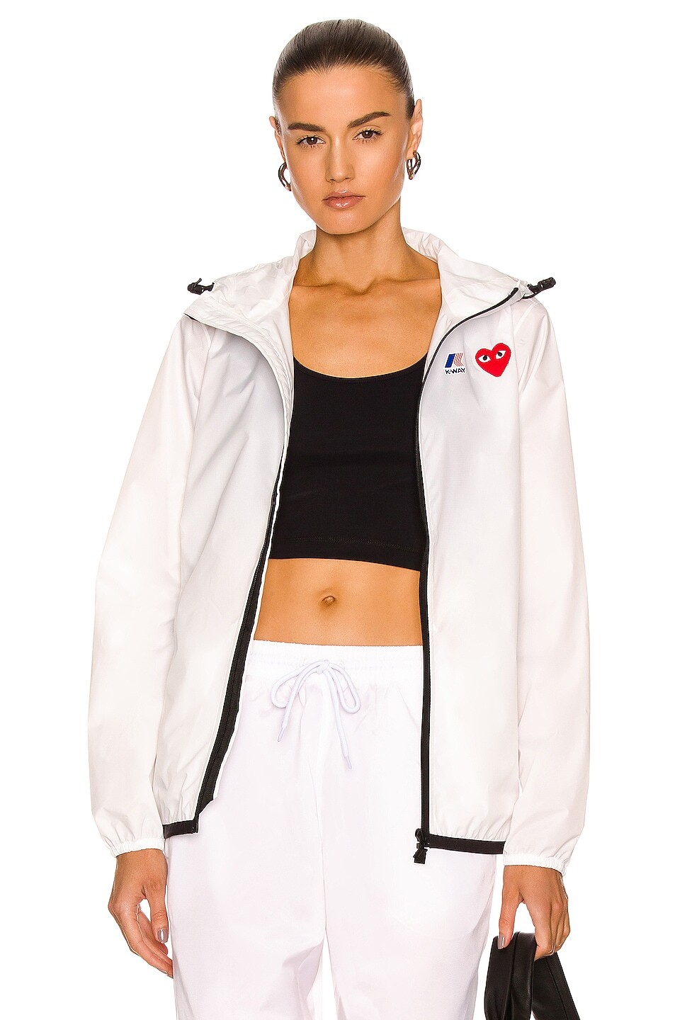 

Свитер Comme des Garçons K-Way Hoodie Full Zip, белый
