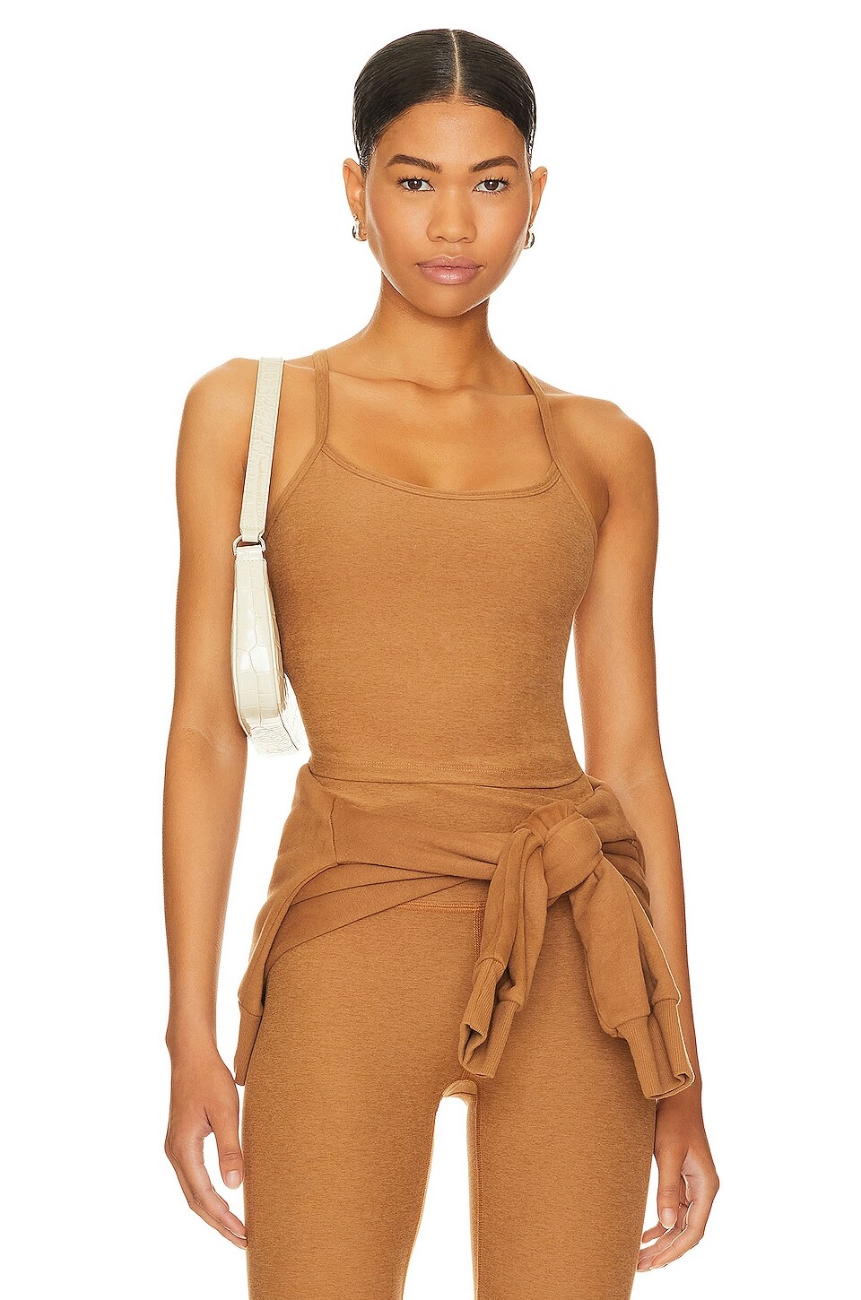 

Майка Beyond Yoga Spacedye Slim Racerback, цвет Toffee