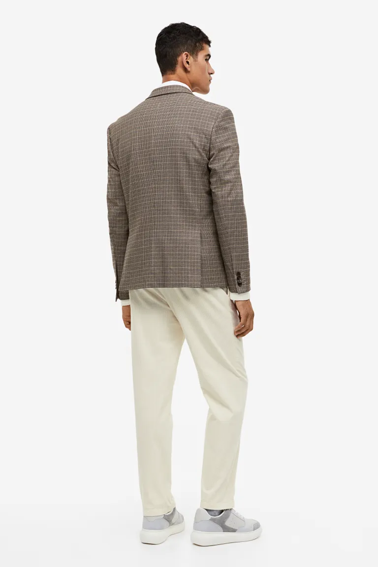 

Вельветовые брюки regular fit H&M, бежевый