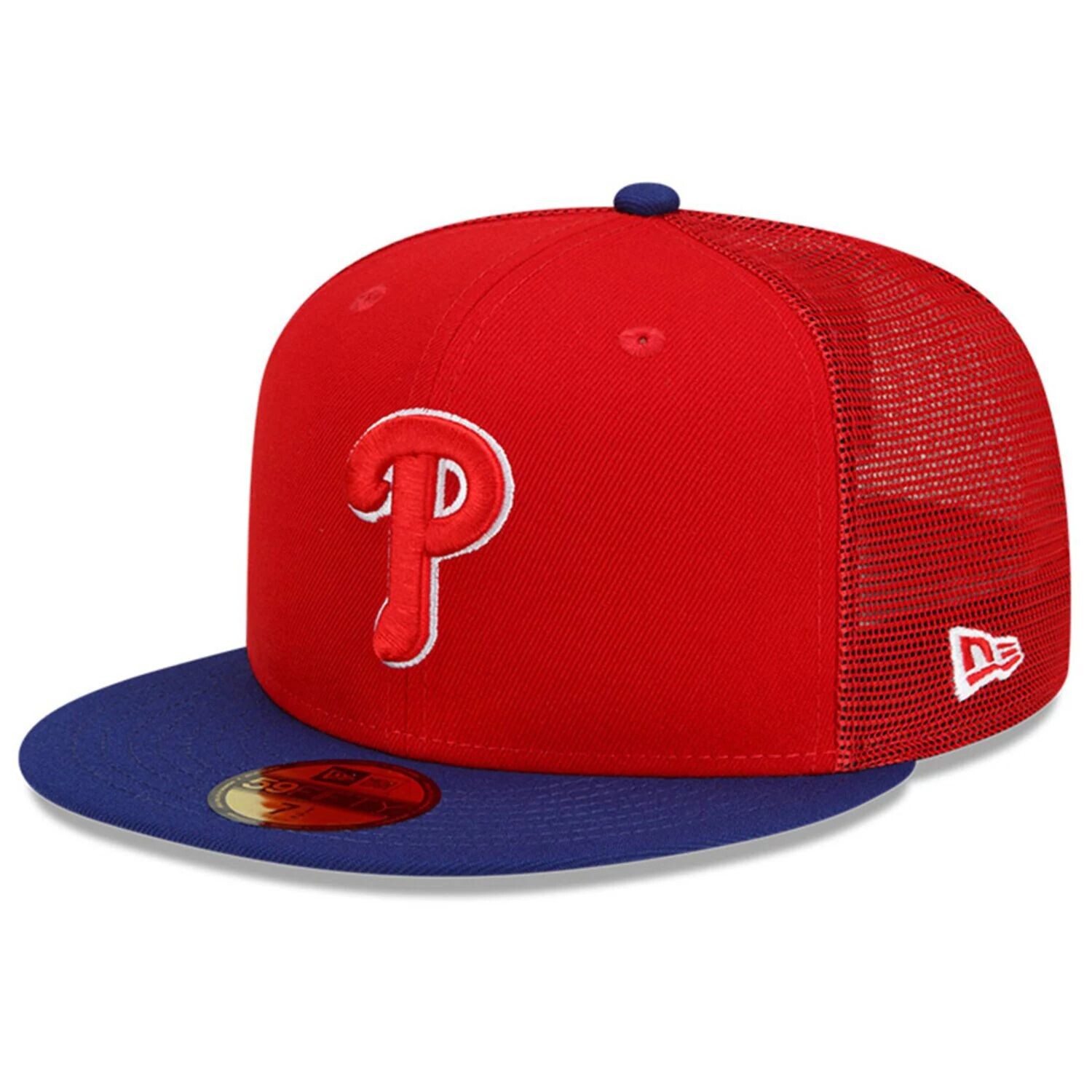 

Мужская кепка New Era Red/Royal Philadelphia Phillies 2022 Batting Practice 59FIFTY Облегающая шляпа