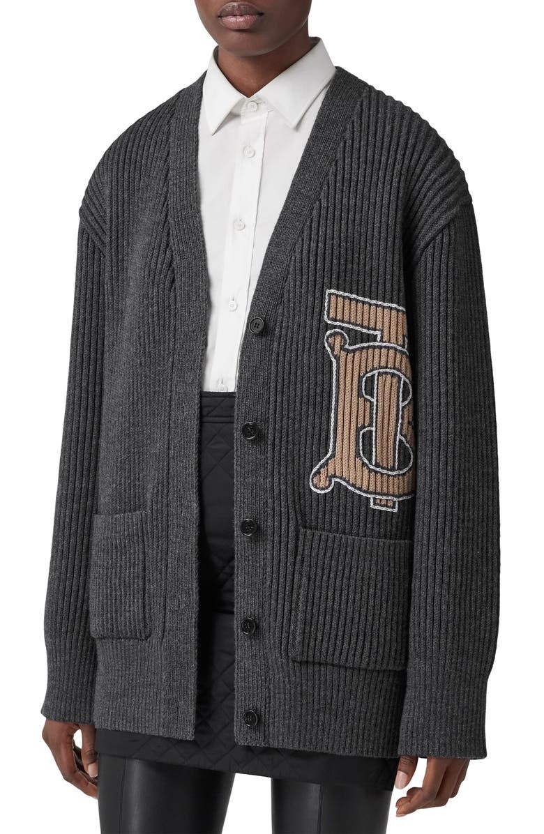 

Кардиган Darci TB из шерсти мериноса с интарсией BURBERRY
