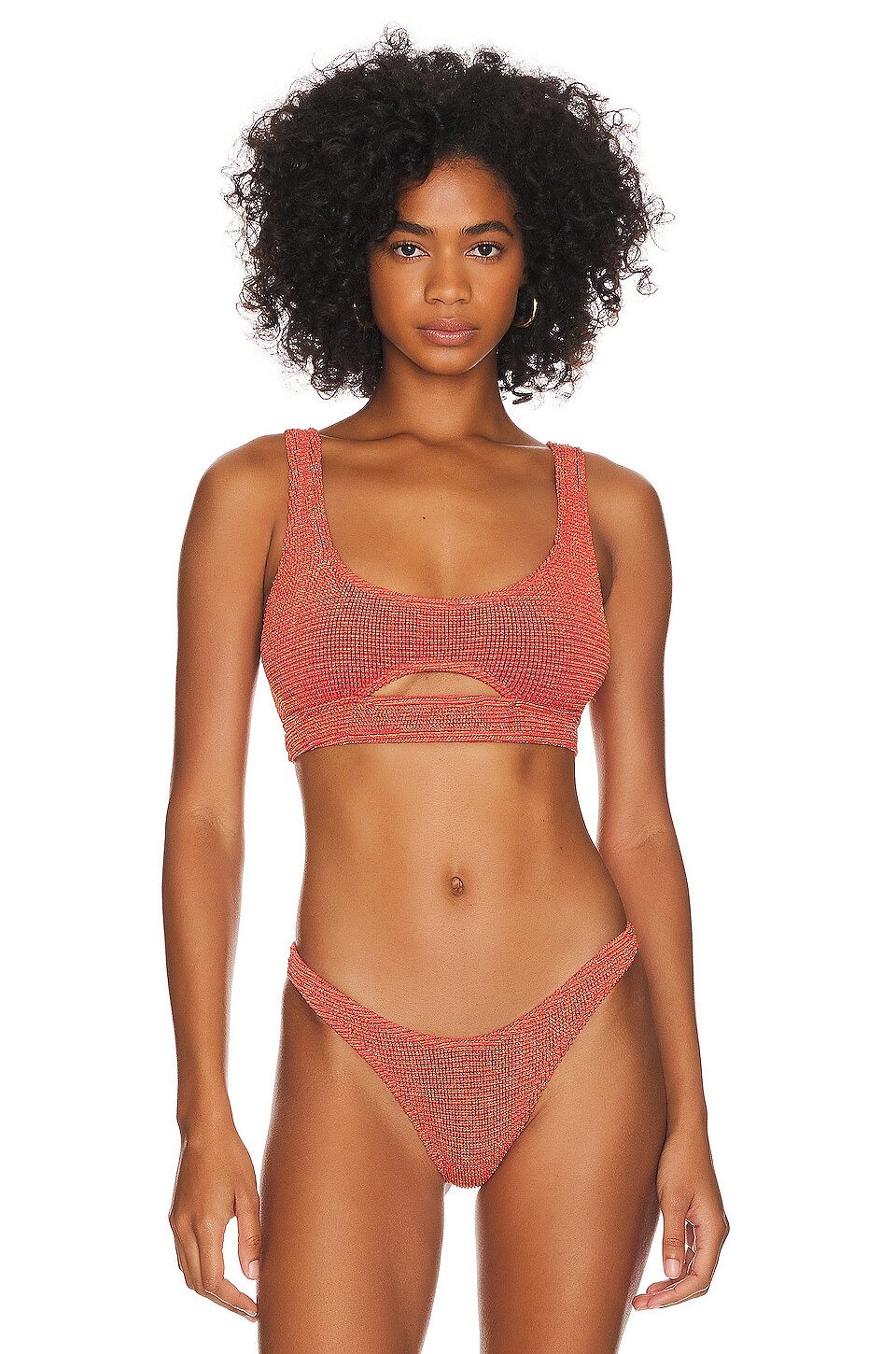 

Топ бикини Bond Eye Sasha, цвет Coral Lurex