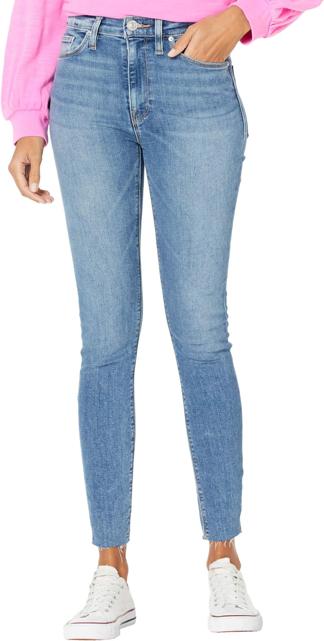 цена Джинсы Barbara High-Rise Super Skinny in Brighton Hudson Jeans, цвет Brighton