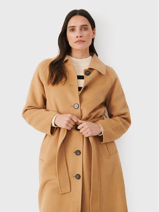 Шерстяное пальто обычного кроя Part Two, коричневый шерстяное пальто обычного кроя part two серый