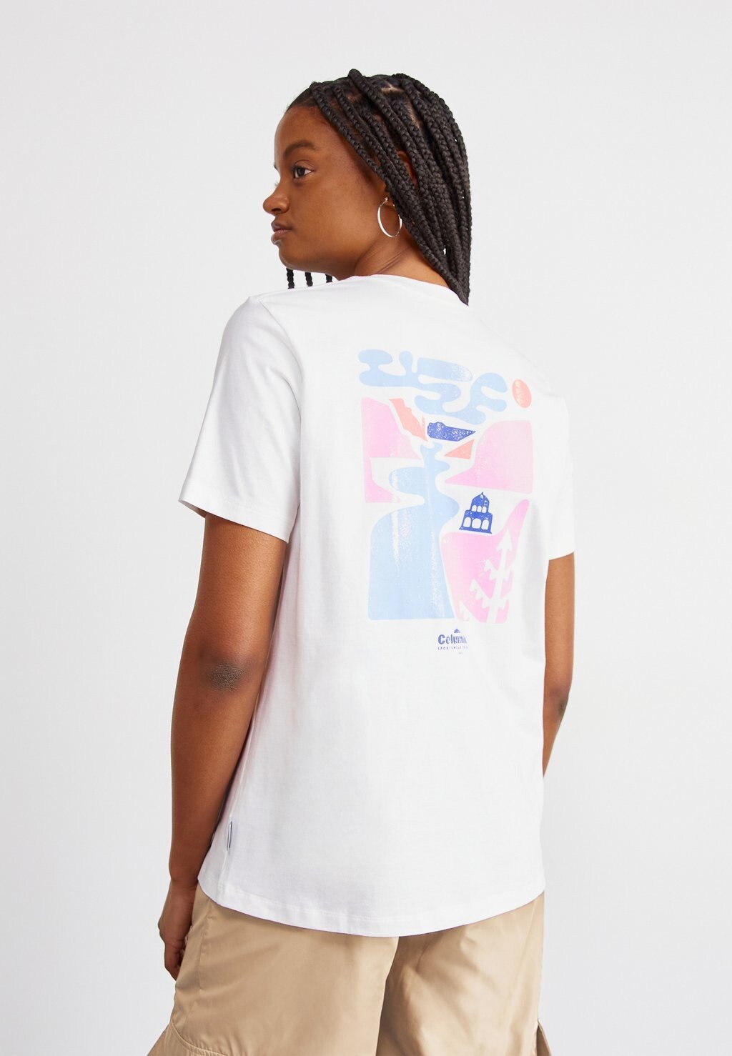 

Футболка с принтом Boundless Beauty Logo Tee Columbia, белый