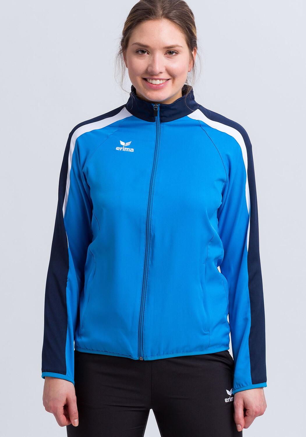 

Спортивная куртка erima Liga 20 Praesentationsjacke, цвет curacao/new navy/weiss