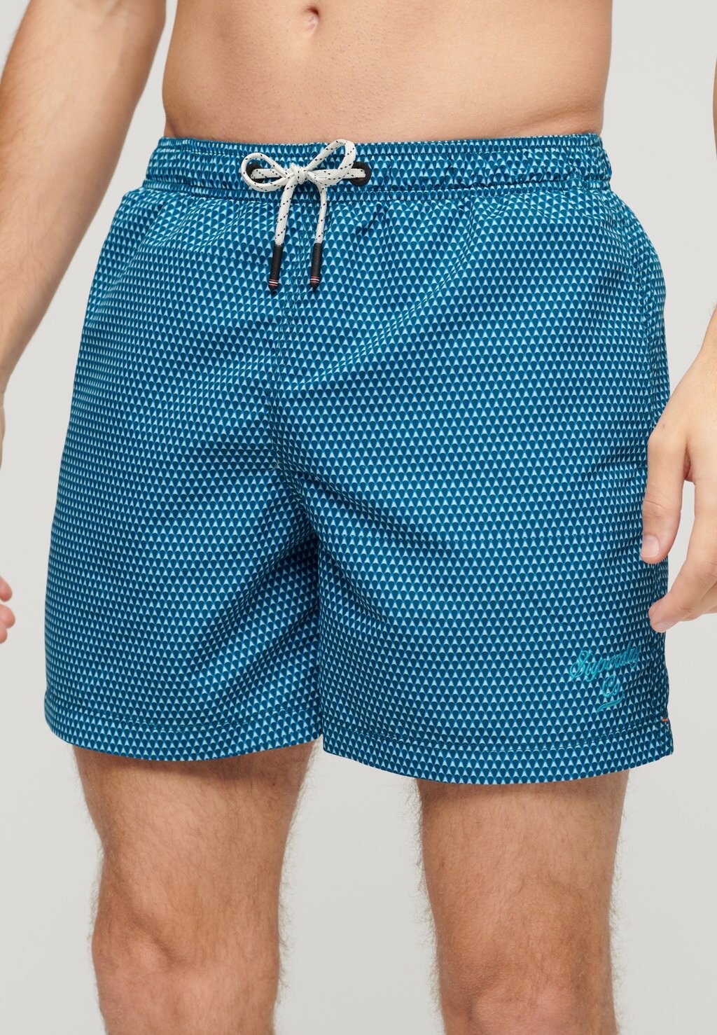 

Шорты для плавания PRINTED Superdry, цвет blue geo print