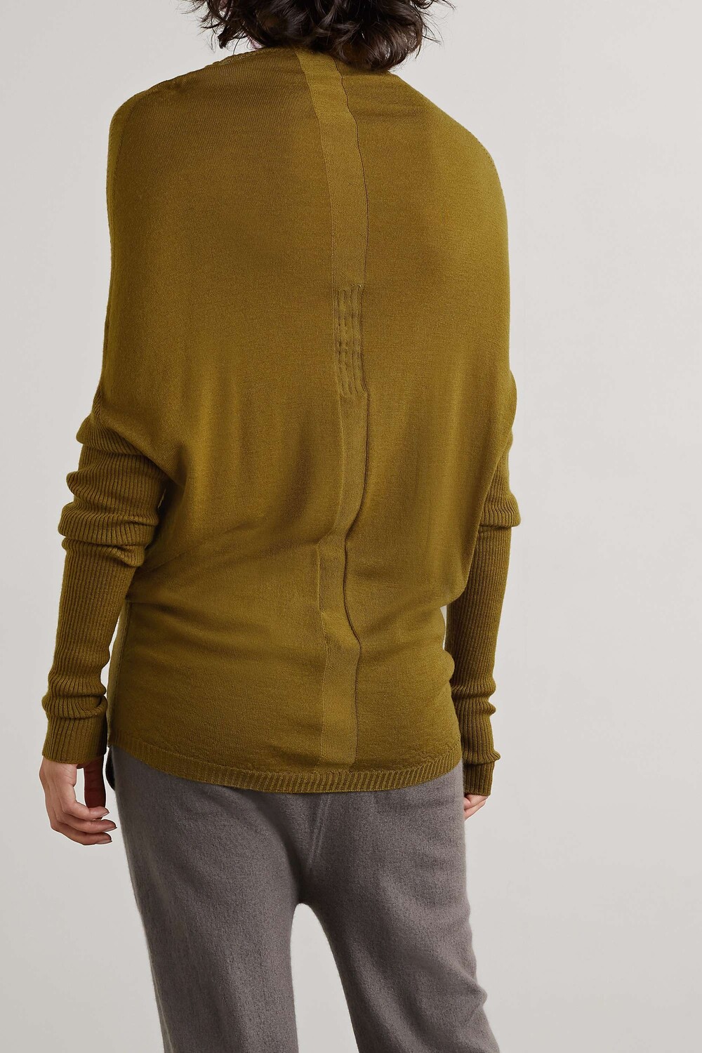 

RICK OWENS свитер из кратерной шерсти, армейский зеленый