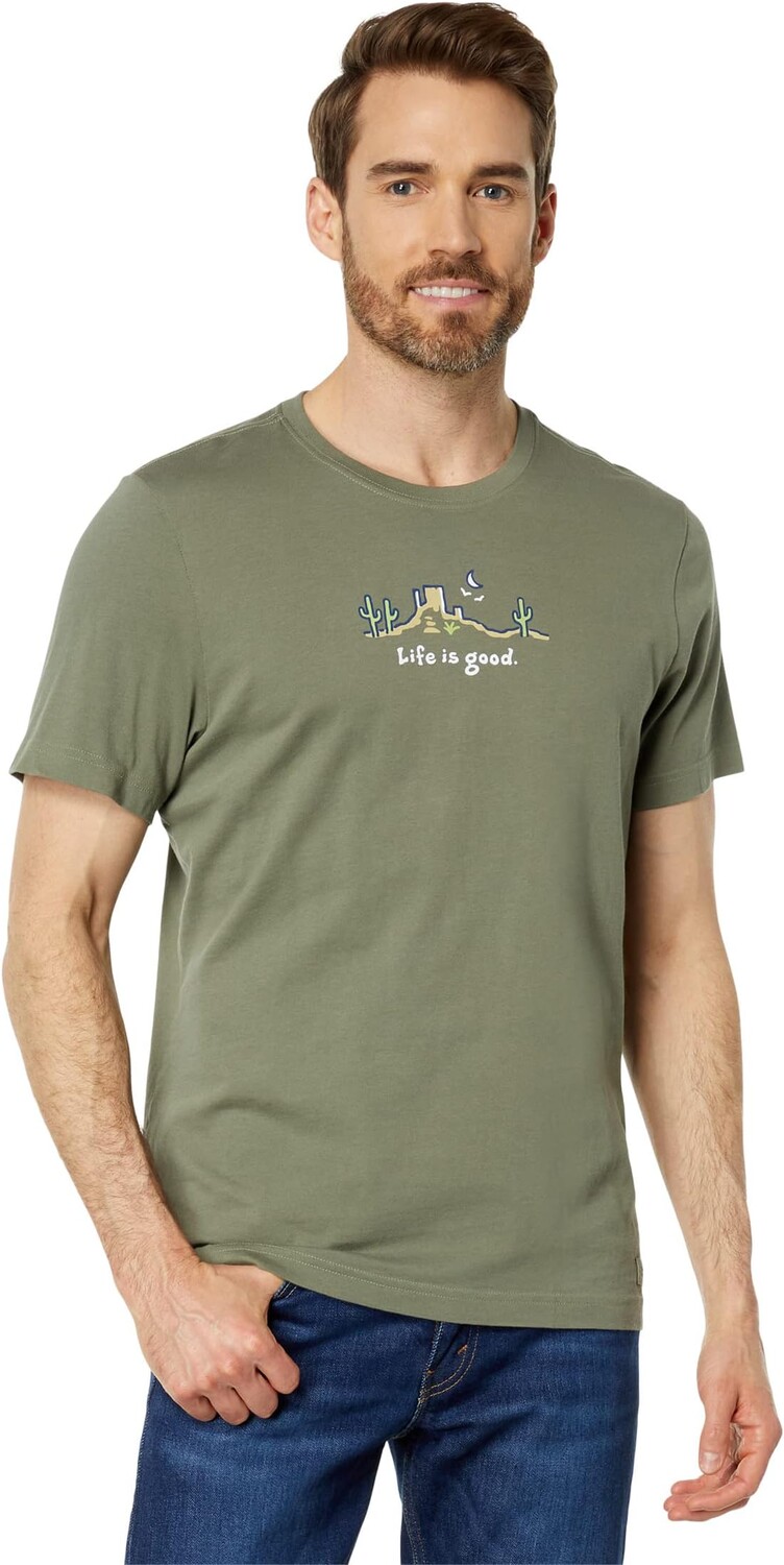 

Футболка Desert Vista с коротким рукавом Crusher Life is Good, цвет Moss Green
