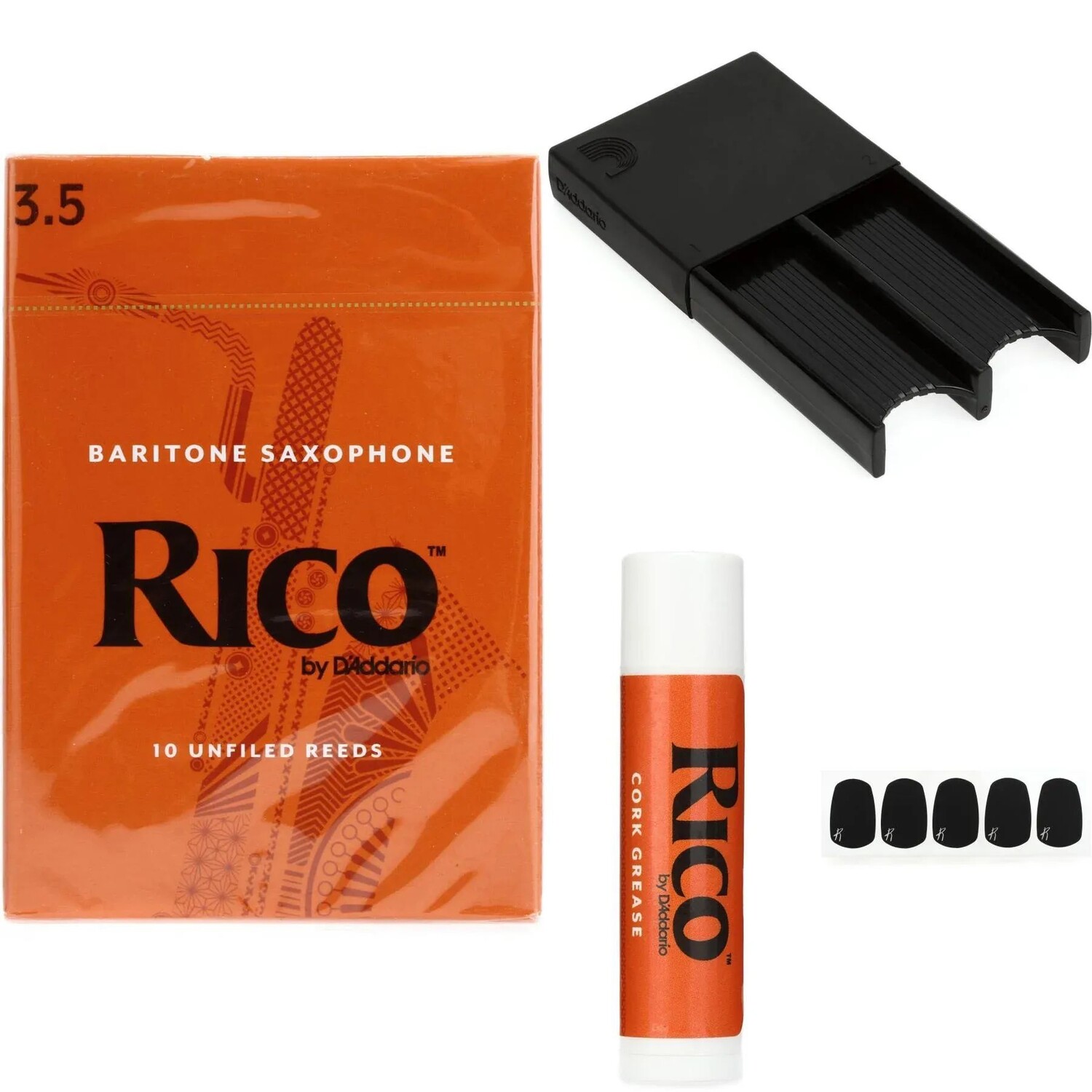 

D'Addario RLA1035 — Набор аксессуаров для тростей для баритон-саксофона Rico — 3,5 (10 шт.)