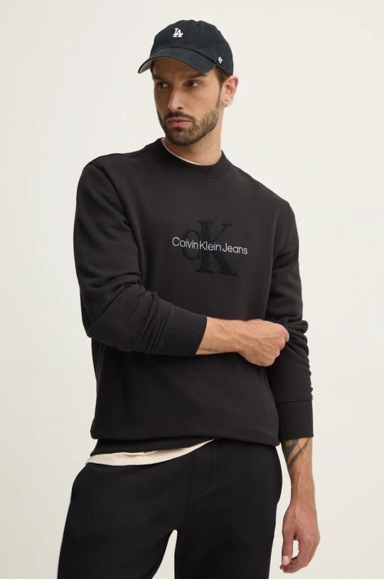 

Хлопковая толстовка Calvin Klein Jeans, черный