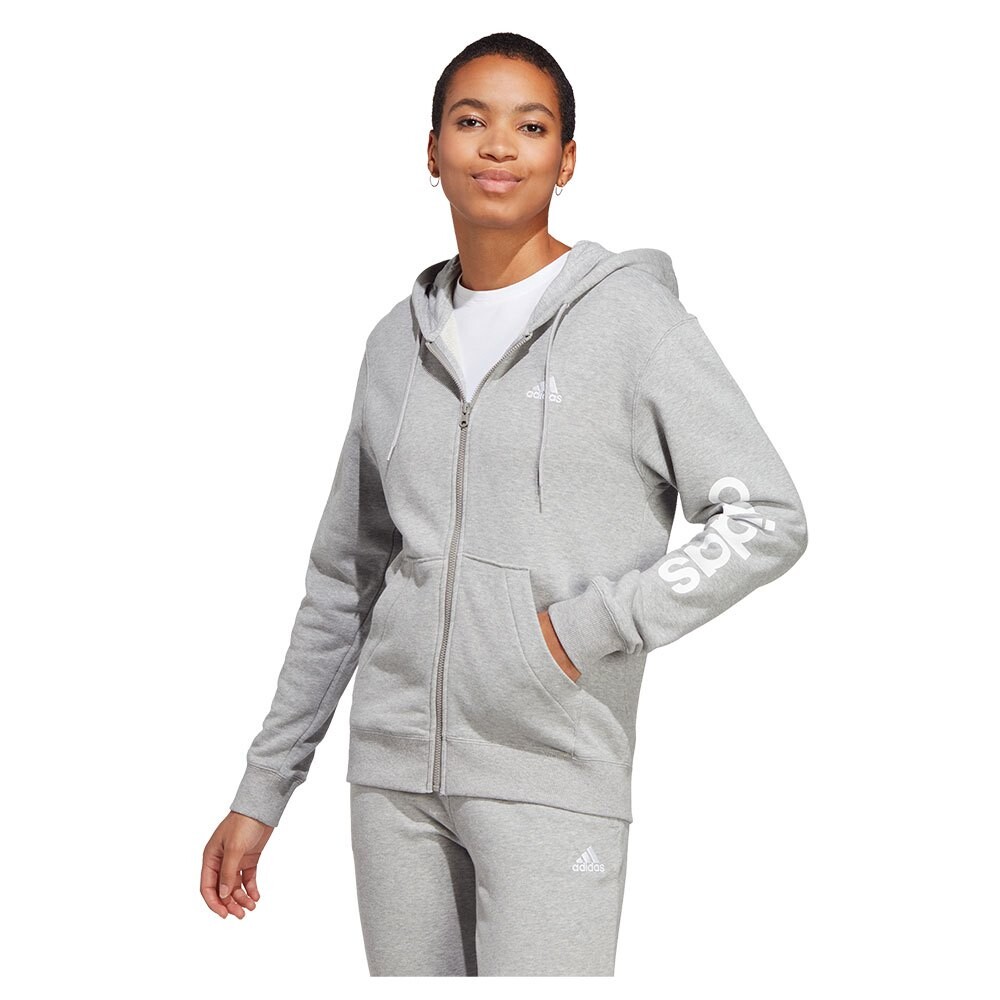 

Толстовка adidas Lin Ft Full Zip, серый