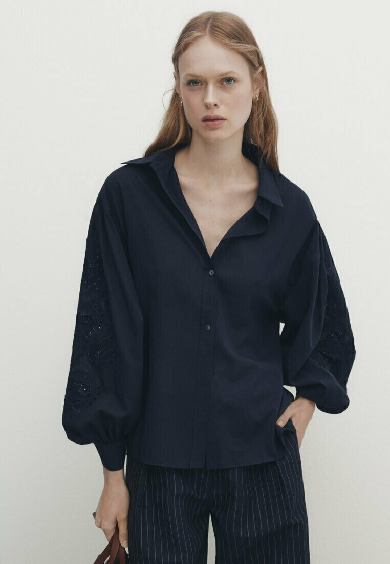 

Рубашка Massimo Dutti, синий