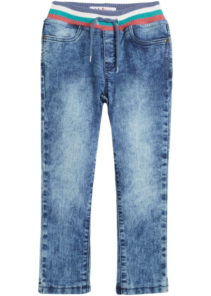 

Термоджинсы для девочек на трикотажной подкладке John Baner Jeanswear, синий