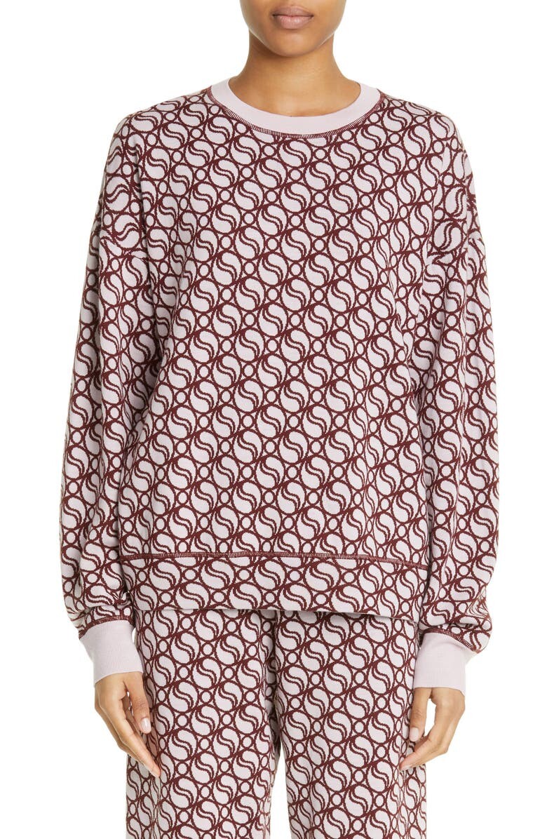 

Жаккардовая толстовка Wave из натуральной шерсти STELLA MCCARTNEY
