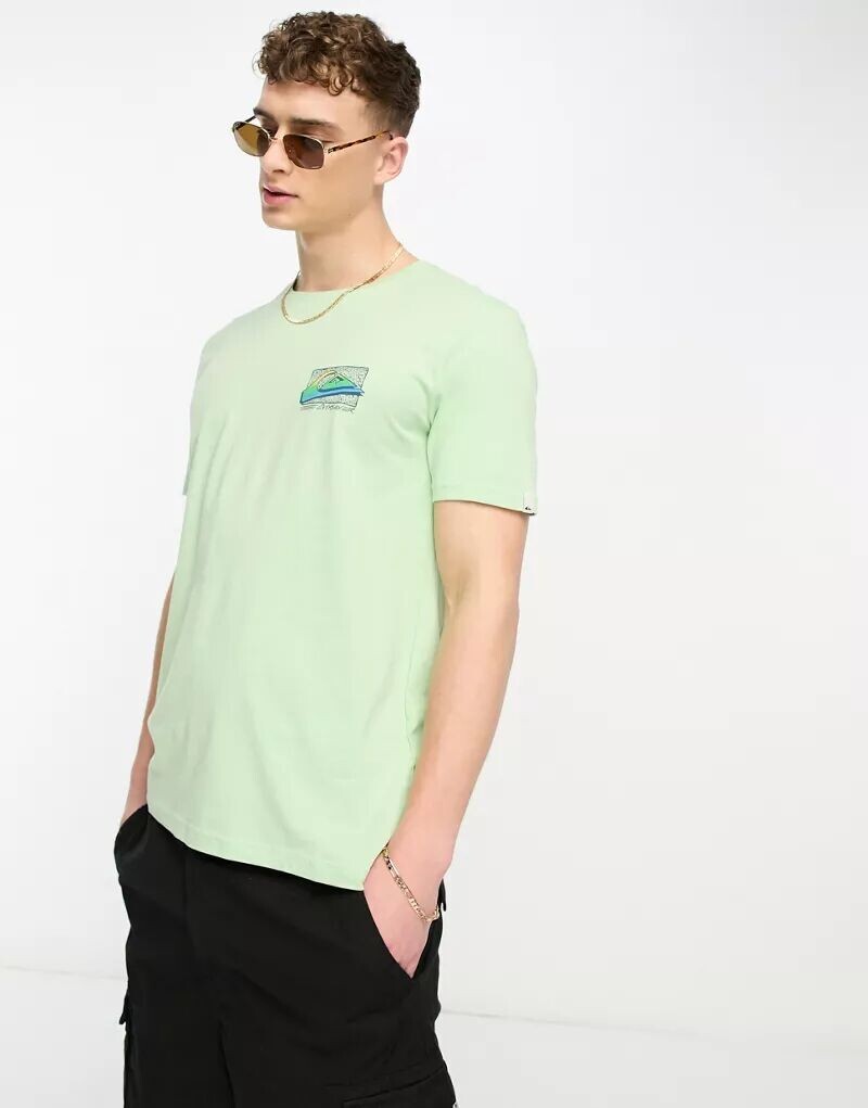 

Зеленая футболка Quiksilver Retro Fade