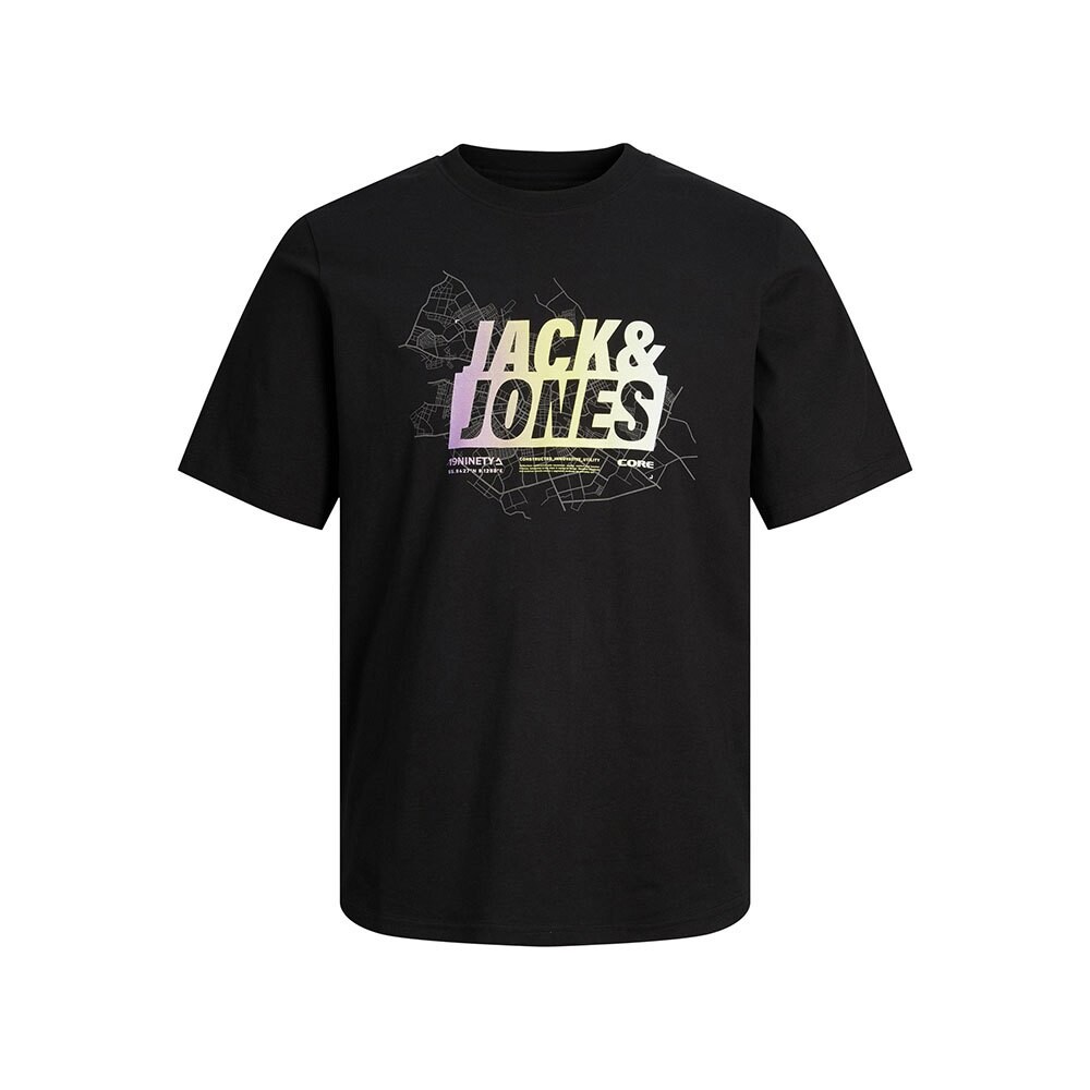 

Футболка с коротким рукавом Jack & Jones 12261476 Map Summer Logo, черный