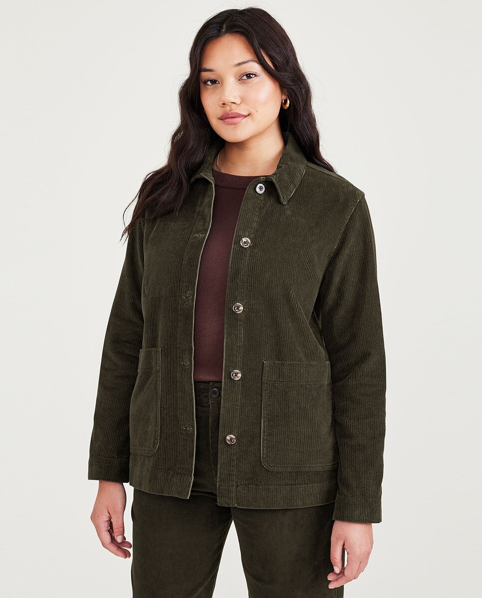 

Вельветовая женская куртка Dockers, темно-зеленый