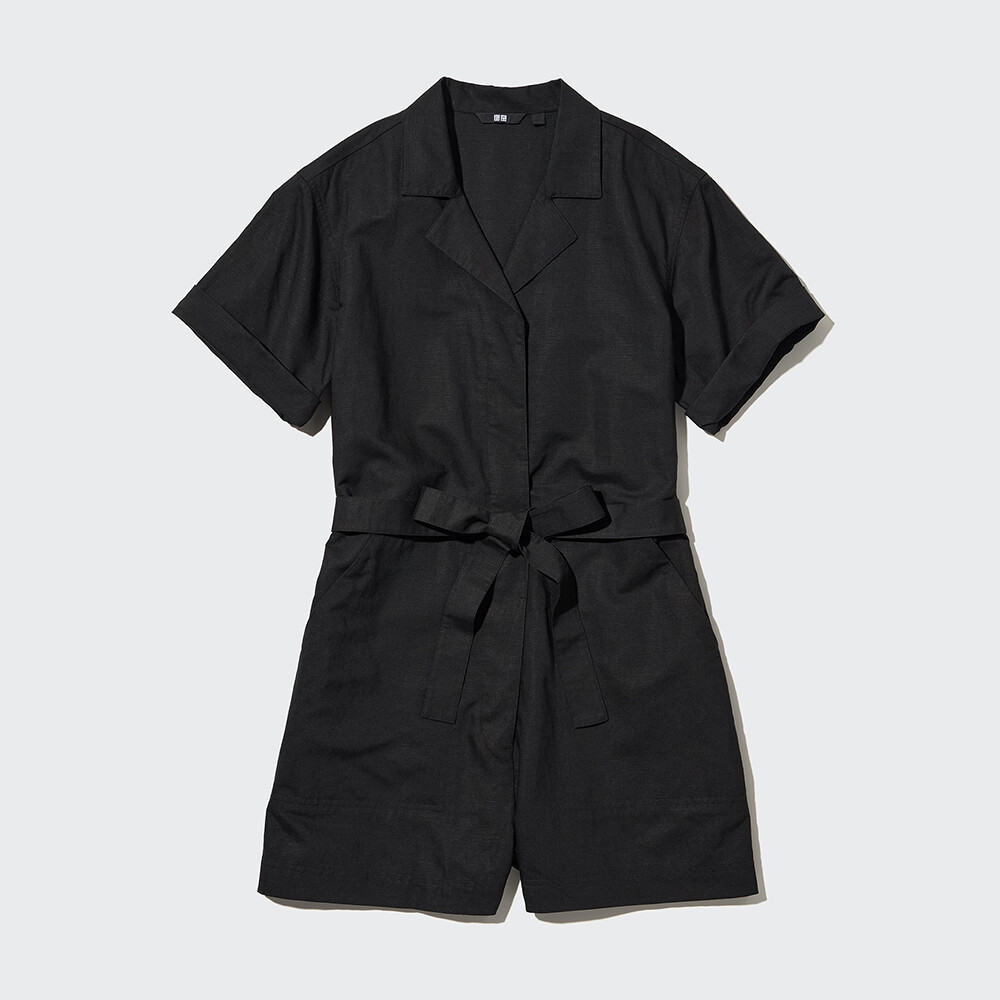 

Комбинезон Uniqlo из смесового льна, черный