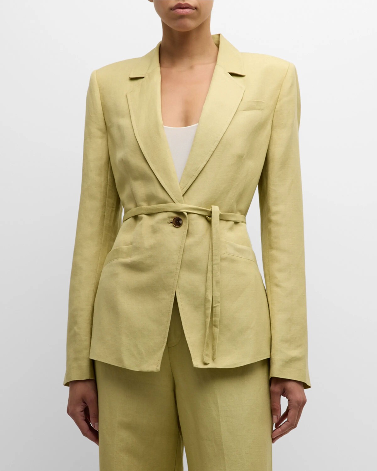 

Genova Блейзер с поясом PAIGE, цвет Pale Olive