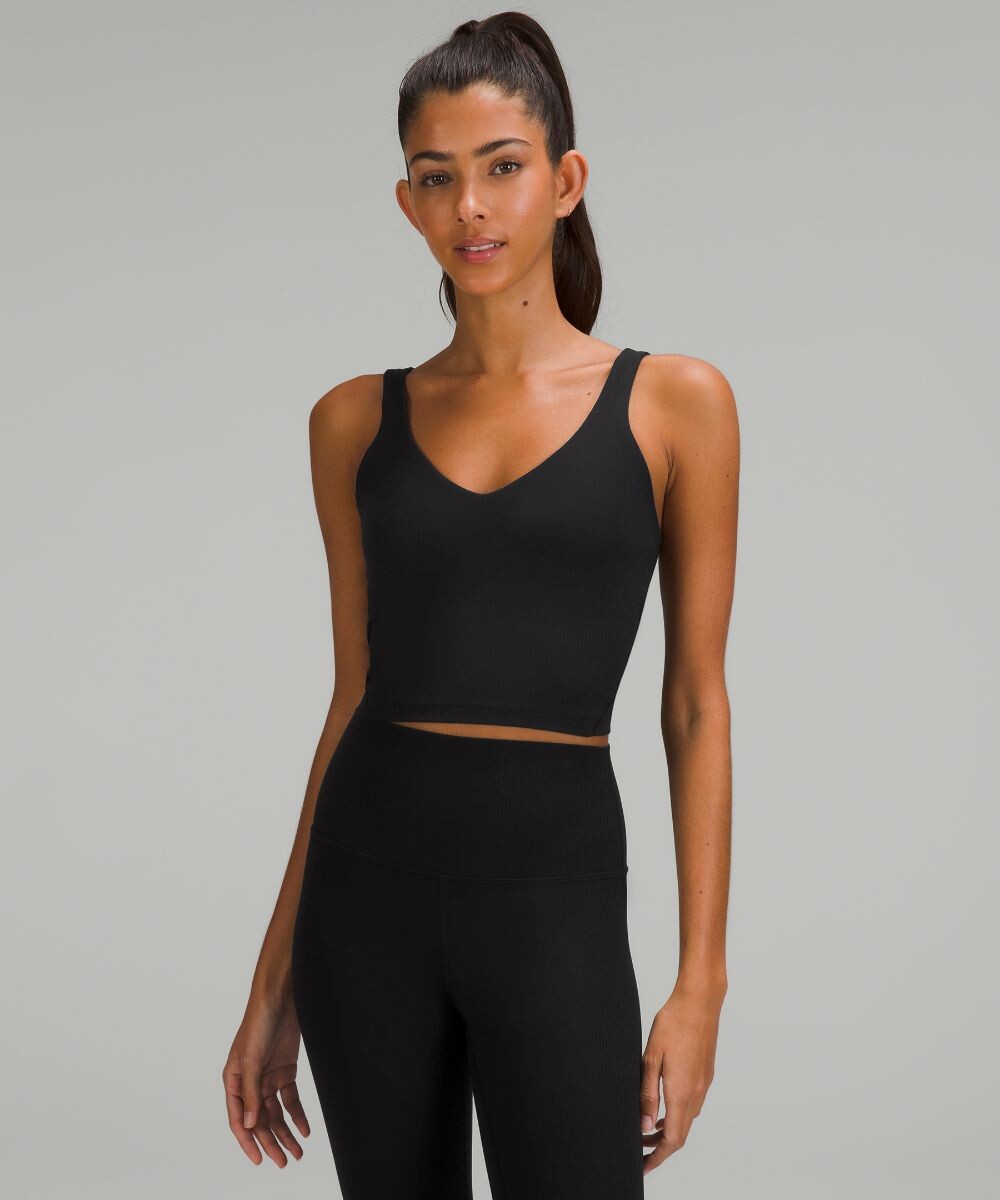 

Майка в рубчик Align Lululemon, черный