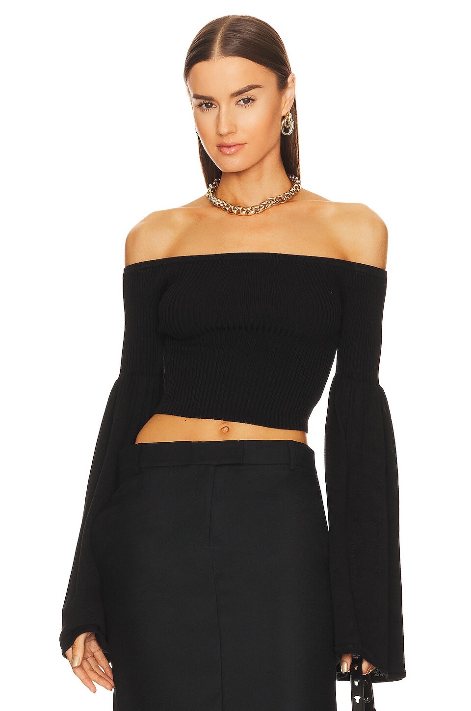 

Свитер LPA Nalle Off Shoulder, черный