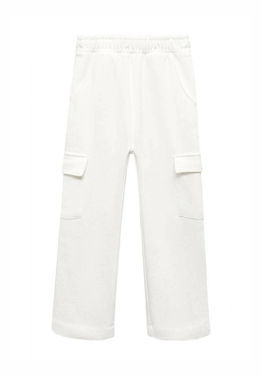 Брюки карго LONDON Mango Kids, цвет off white