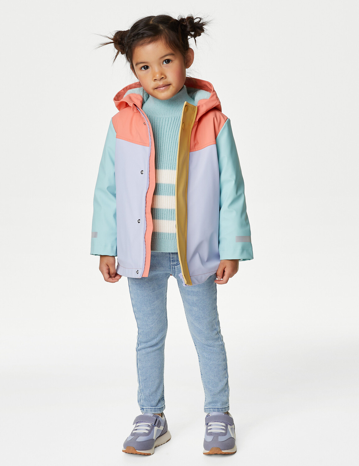 

Рыбацкое пальто Stormwear с капюшоном (2–8 лет) Marks & Spencer, мульти