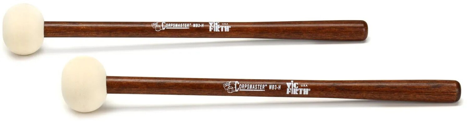 

Малетки для бас-барабана Vic Firth Corpsmaster — большая головка — твердые