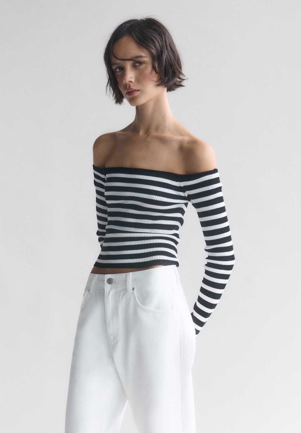 

Свитер PULL&BEAR, белый