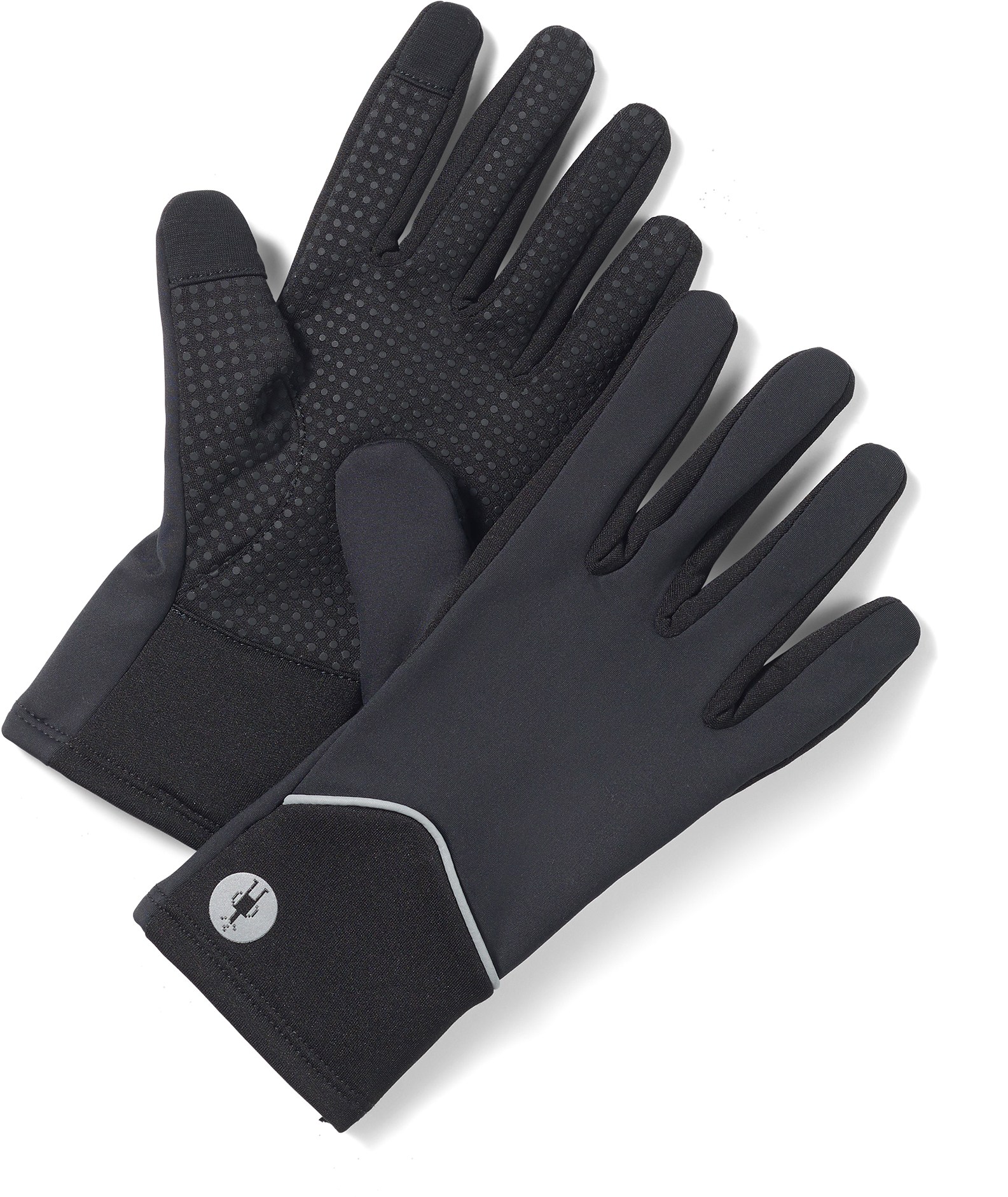 Активные флисовые ветрозащитные перчатки Smartwool, черный