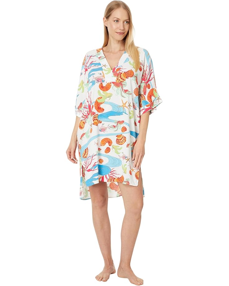 

Ночная рубашка N by Natori Coral Reef 36" Sleepshirt, цвет White Multi