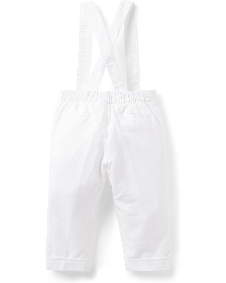 

Брюки Janie and Jack Linen Suspender Pants, белый