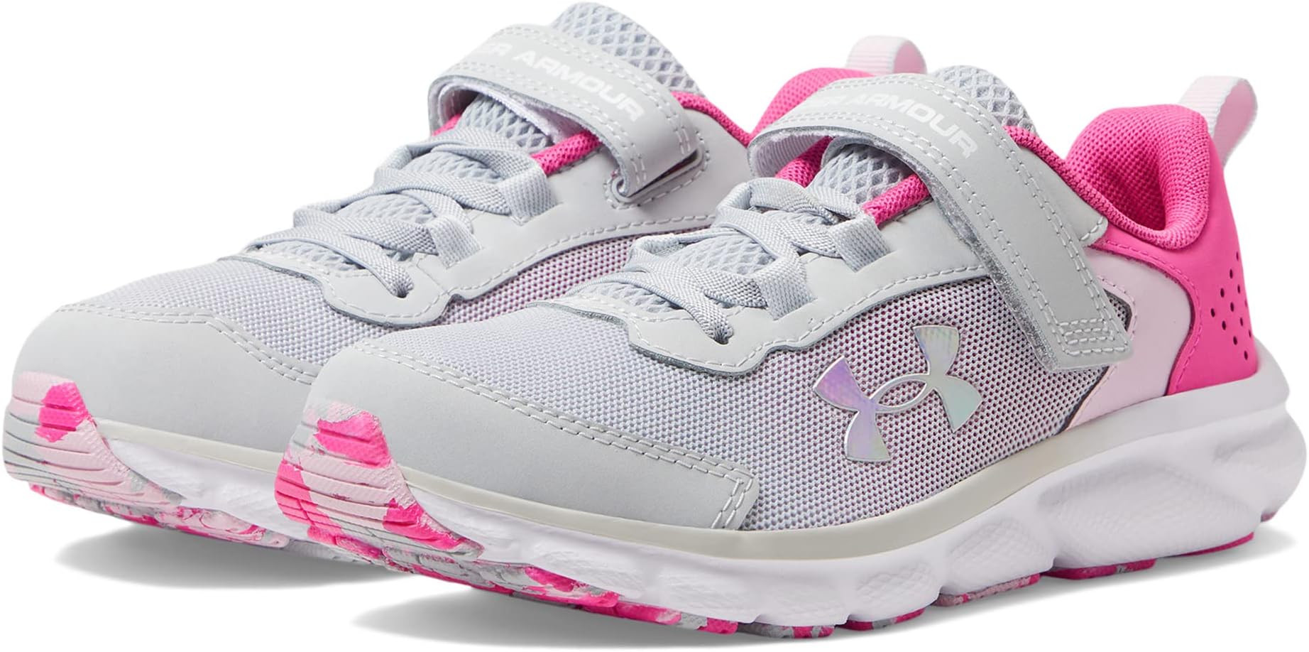 

Кроссовки Assert 9 AC Under Armour, цвет Halo Gray/Rebel Pink/Iridescent